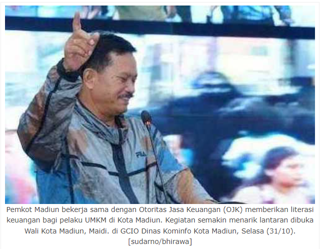 Pemkot Madiun Gandeng OJK Beri Literasi Keuangan pada Pelaku Usaha