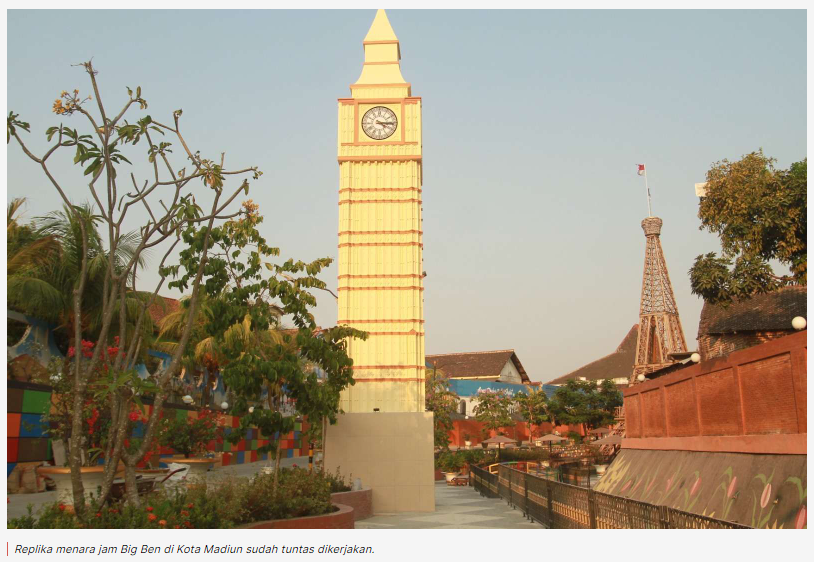 Menara Jam Big Ben Wisata Baru Kota Madiun