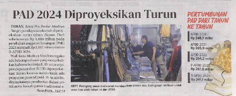 PAD 2024 Diproyeksikan Turun, Pertumbukan PAD dari Tahun ke Tahun