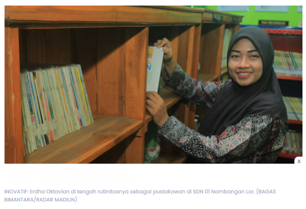 Bikin Aplikasi Layanan Perpustakaan, Guru Kota Madiun Ini Raih Penghargaan GTK Inovatif