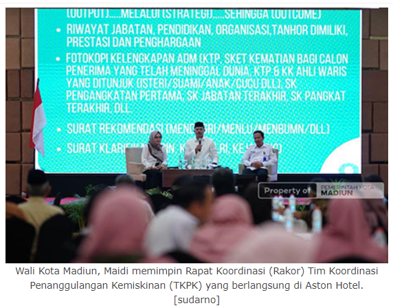 Wali Kota Madiun Siapkan Strategi Pengentasan Kemiskinan Ekstrem
