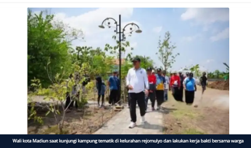 Sambangi Kampung Tematik, Wali Kota Madiun Imbau Warga Jaga Lingkungan