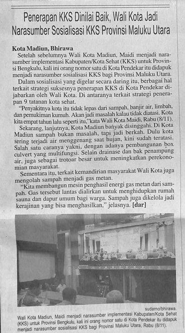 Penerapan KKS Dinilai Baik, Wali Kota Jadi Narasumber Sosialisasi KKS Provinsi Maluku Utara