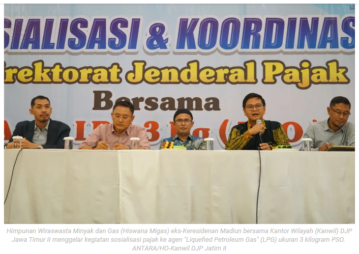 Hiswana Migas Madiun-DJP Jatim II gelar sosialisasi pajak ke agen LPG