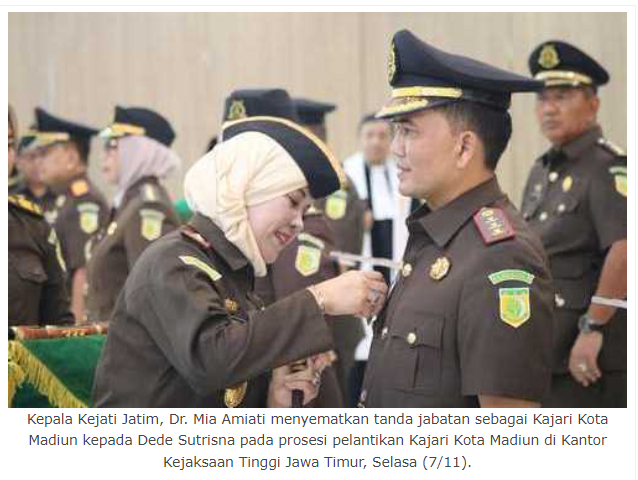 Pucuk Pimpinan Berganti, Dede Sutrisna Pimpin Kejari Kota Madiun
