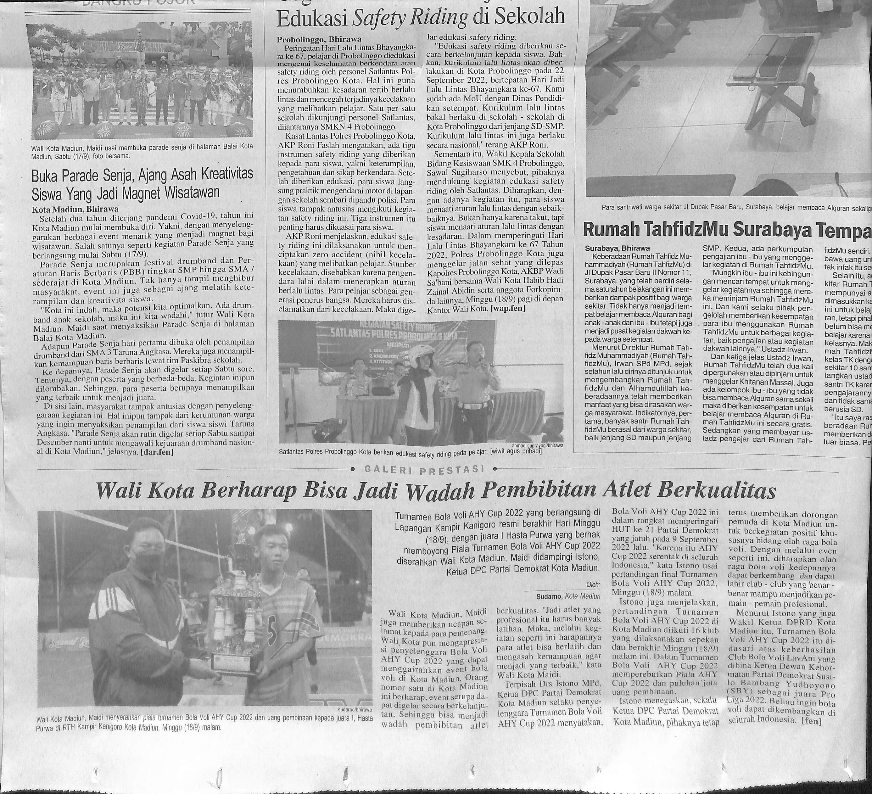 Buka Parade Senja, Ajang Asah Kreativitas Siswa Yang Jadi Magnet Wisatawan
