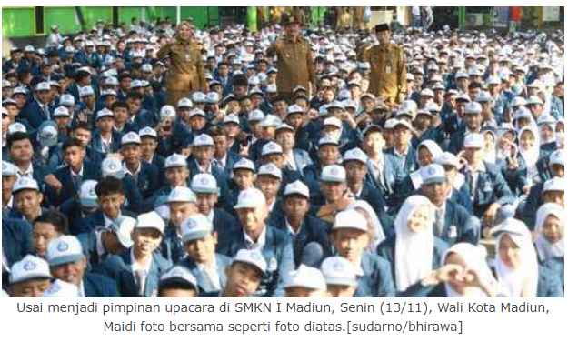 Wali Kota Madiun Pesan Murid Patuhi Guru Agar Prestasi Terus Melaju