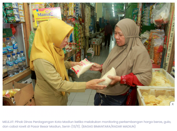 Harga Bahan Pokok di Kota Madiun Tak Terkendali: Cabai, Gula, Beras, Melejit!