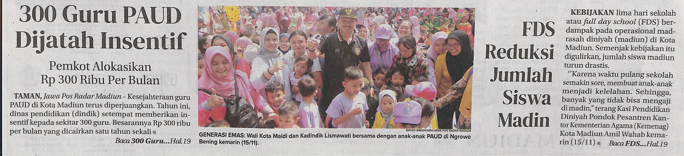 FDS Reduksi Jumlah Siswa Madin