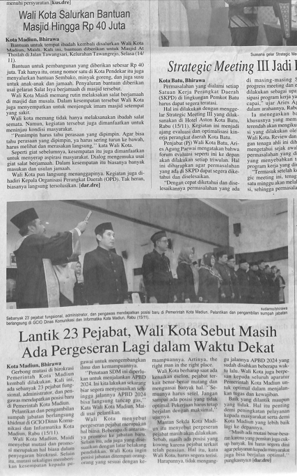 Wali Kota Salurkan Bantuan Masjid Hingga Rp 40 Juta