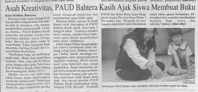 Asah Kreativitas, PAUD Bahtera Kasih Ajak Siswa Membuat Buku