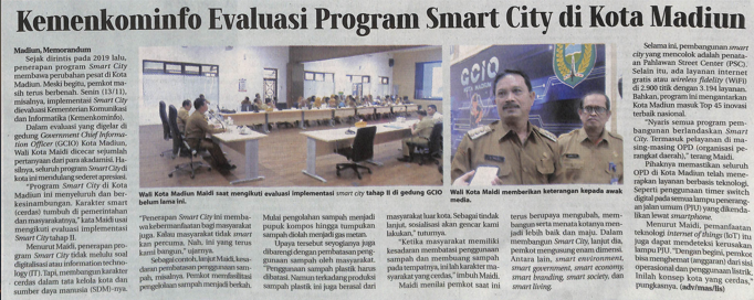 Kemenkominfo Evaluasi Program Smart City di Kota Madiun