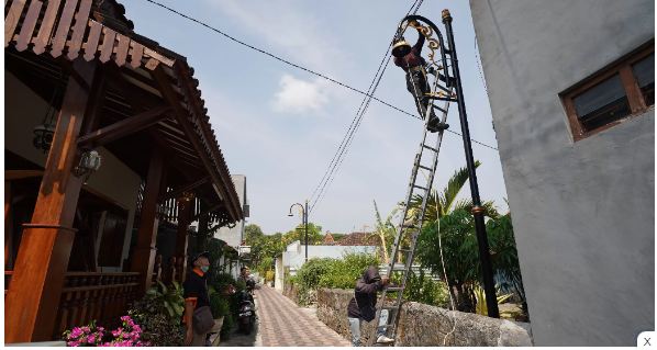 Pengadaan 1.729 Lampu, Kota Madiun Terang sampai ke Pelosok Gang