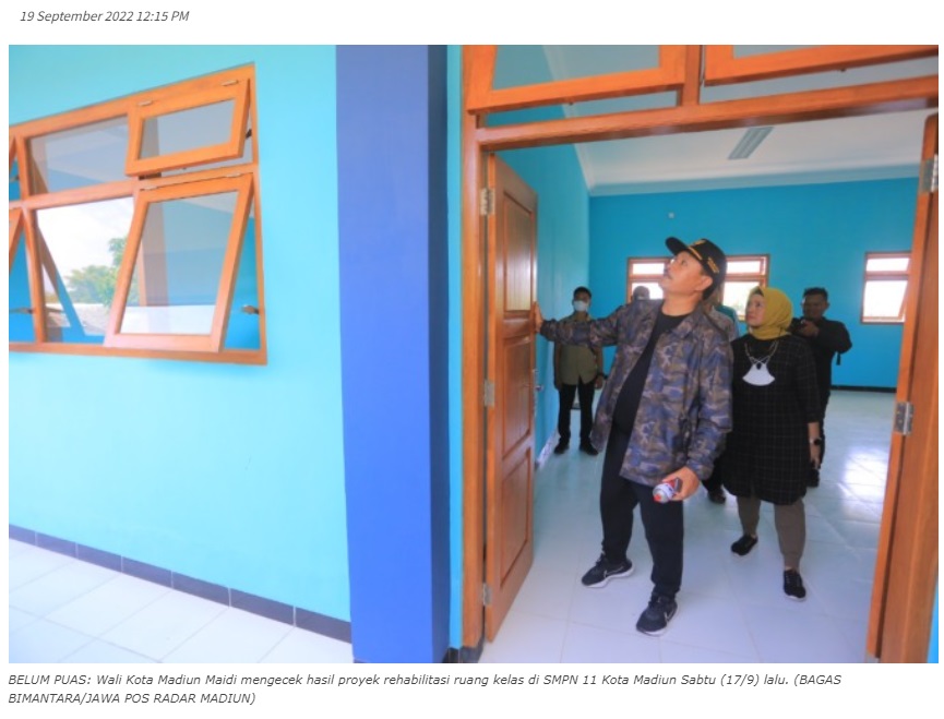 Sidak Proyek Rehabilitasi Sekolah, Maidi Minta Kekurangan Segera Diperbaiki