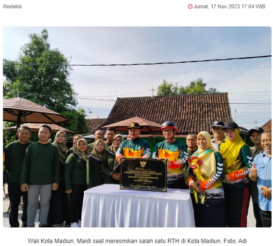 Pemkot Madiun Tambah Lima Taman RTH