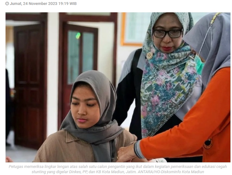 Cegah stunting, Dinkes Kota Madiun edukasi calon pengantin dan bumil
