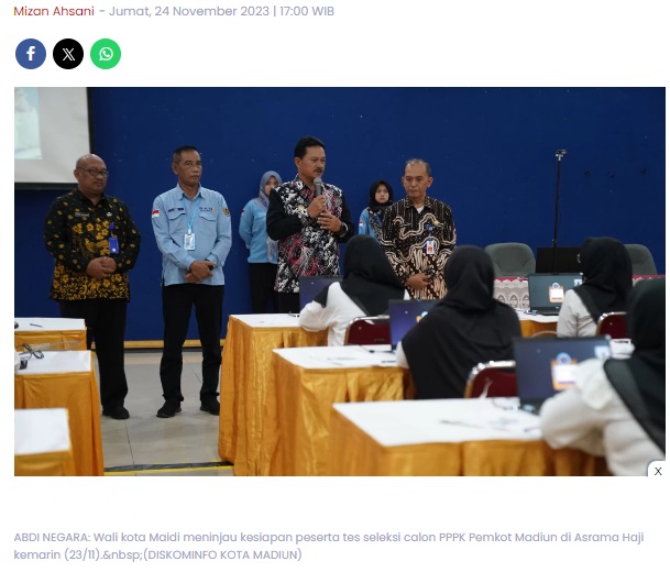 Wali Kota Maidi Beri Motivasi Calon PPPK, Yakinkan Proses Seleksi Fair