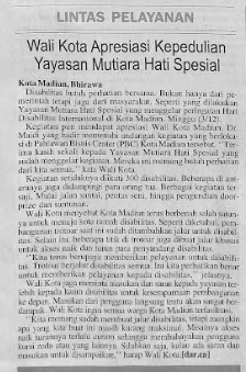 Wali Kota Apresiasi Kepedulian Yayasan Mutiara Hati Spesial