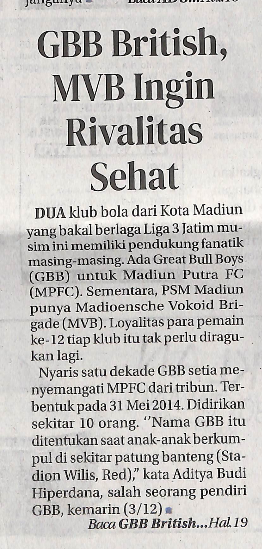 GBB British, MVB Ingin Rivalitas Sehat