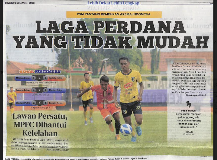 PSM Pantang Remehkan AREMA Indonesia, Laga Perdana Yang Tidak Mudah