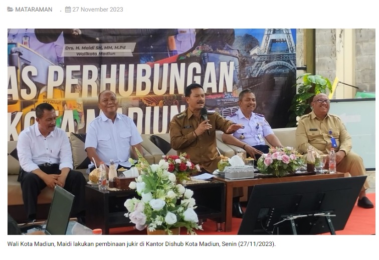 Target Retribusi Parkir Kurang 7 Persen, Wali Kota Madiun Lakukan Pembinaan Jukir