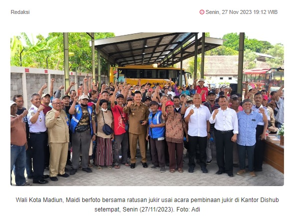 Jukir se-Kota Madiun Ikuti Pembinaan, Walikota Madiun: Kedepankan Etika Sopan Santun