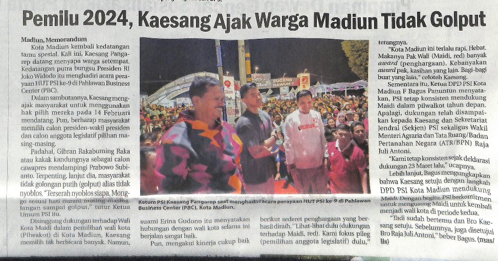 Pemilu 2024, Kaesang Ajak Warga Madiun Tidak Golput
