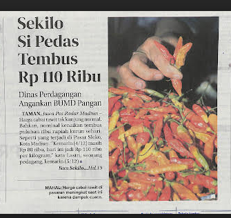 Sekilo Si Pedas Tembus Rp 110 Ribu, Dinas Perdagangan Angankan BUMD Pangan