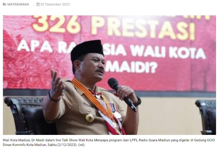 4,5 Tahun Raih 326 Prestasi, Ini Rahasia Wali Kota Madiun Dr Maidi