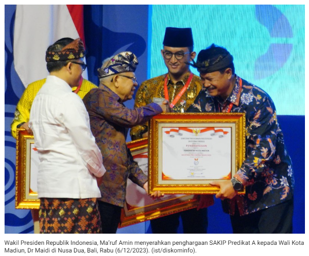 Pemkot Madiun Raih SAKIP Predikat A dari KemenPAN RB RI