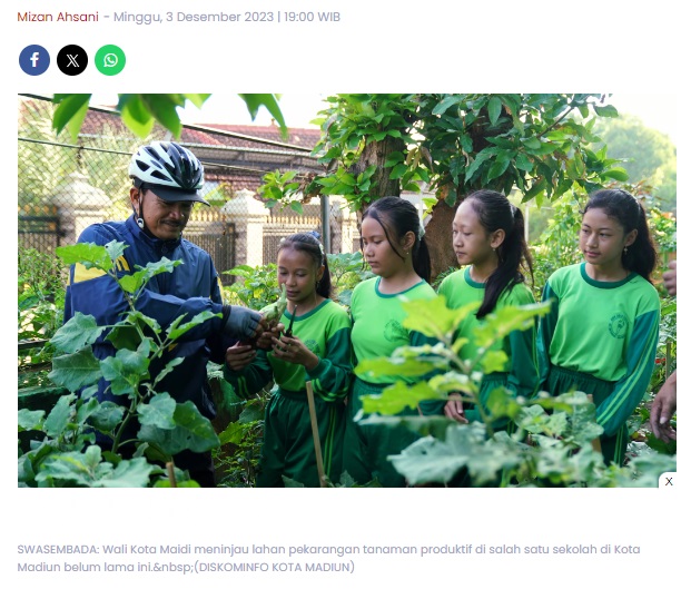 Swasembada Pangan Dimulai dari Sekolah, Maidi Inisiasi Gerakan Tanam Tumbuhan Produktif