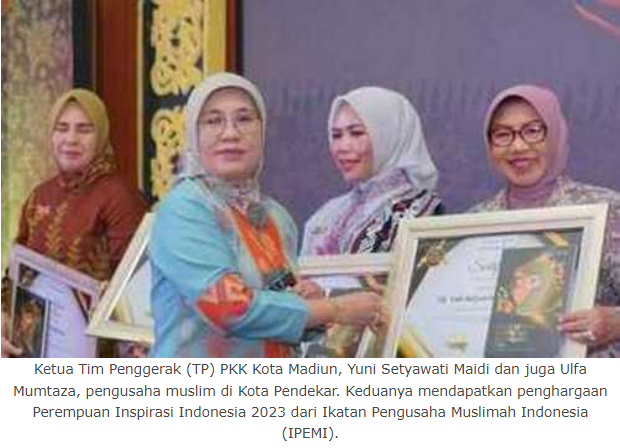 Ketua TP PKK Kota Madiun Turut Sumbang Penghargaan