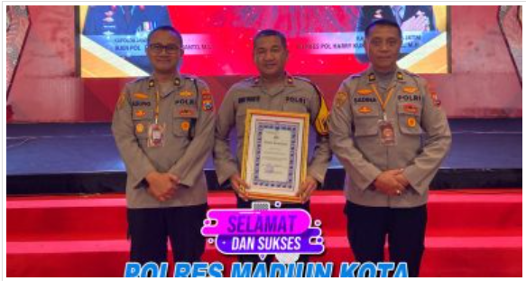 Polres Madiun Kota Raih Prestasi sebagai Satwil Terbaik III dalam Penilaian Aplikasi Kinerja Siap Semeru