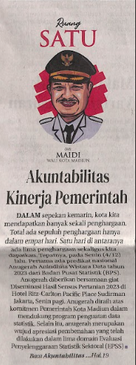 Ruang Satu, Akuntabilitas Kinerja Pemerintah