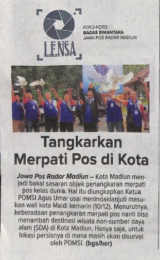 Lensa, Tangkarkan Merpati Pos di Kota