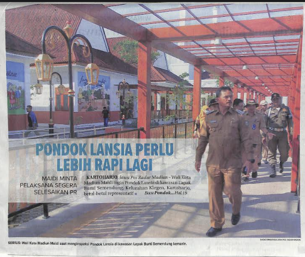 Pondok Lansia Perlu Lebih Rapi Lagi, Maidi Minta Pelaksana Segera Selesaikan PR
