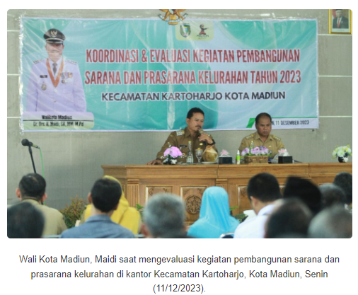 Wali Kota Madiun Evaluasi PJU Kecamatan Kartoharjo, Hasilnya Memuaskan