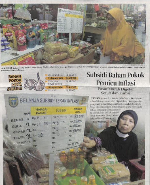 Subsidi Bahan Pokok Pemicu Inflasi, Pasar Murah Digelar Senin dan Kamis