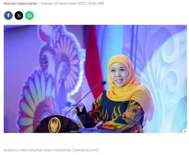 Khofifah Usulkan Eddy Supriyanto Jadi Pj Wali Kota Madiun