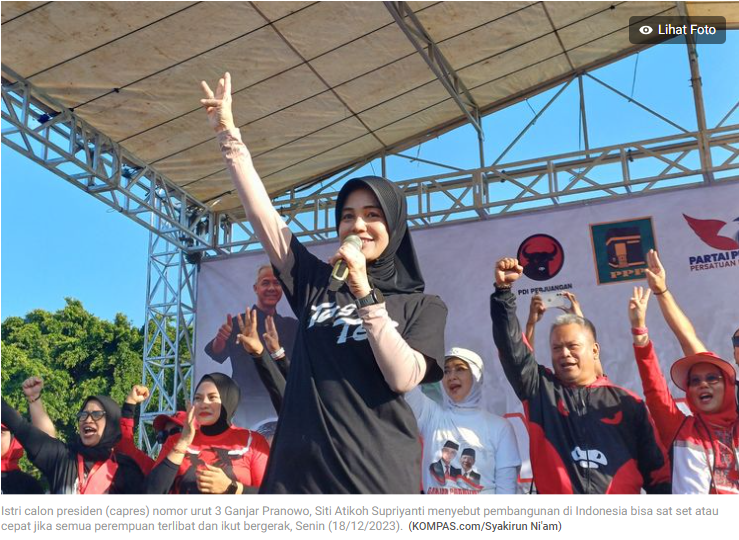 Atikoh Ganjar di Madiun : Kalau Semua Perempuan Bergerak, Pembangunan Bisa "Sat Set"
