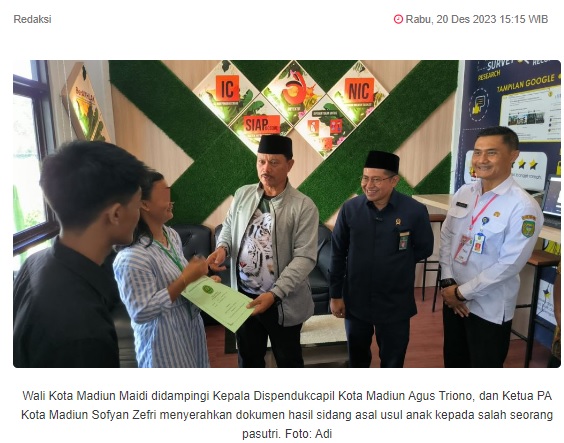 Lahir dari Nikah Siri, 9 Pasutri di Madiun Ikuti Sidang Asal Usul Anak