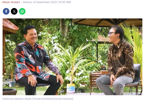 Wali Kota Madiun Maidi Berbagi Cerita, Jabarkan 340 Penghargaan dan Sikap di 2024