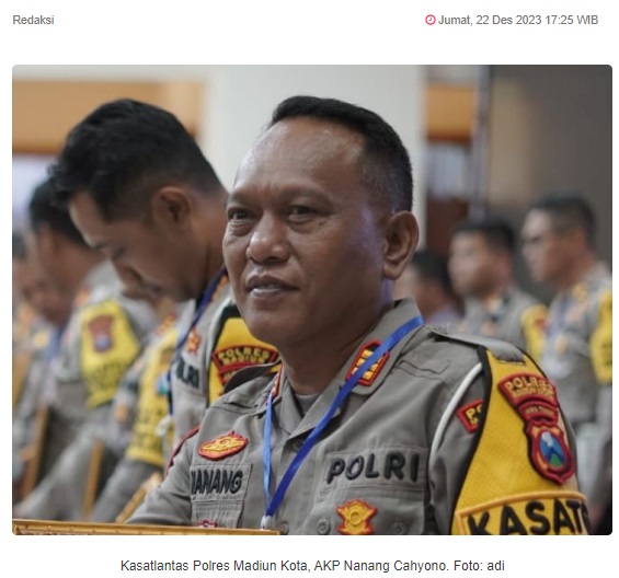 Jelang Nataru, Satlantas Polres Madiun Kota Berlakukan Rekayasa Lalin