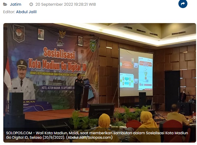 Kota Madiun Mulai Terapkan Identitas Kependudukan Digital