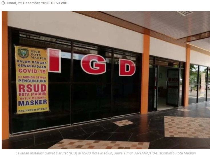 RSUD Kota Madiun siapkan petugas cadangan di IGD hadapi libur Natal