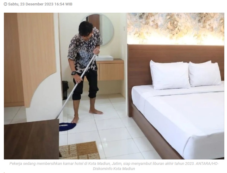 PHRI: Libur akhir tahun, okupansi hotel di Madiun hampir penuh