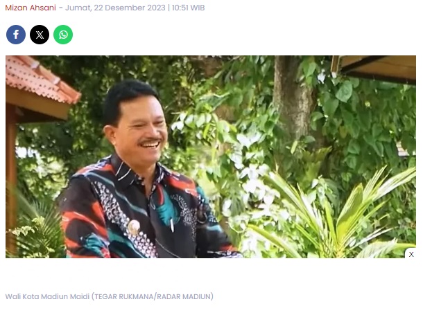 Wali Kota Madiun Maidi Tanggapi Putusan MK terkait Masa Jabatan Kepala Daerah, Begini Sikapnya di 2024