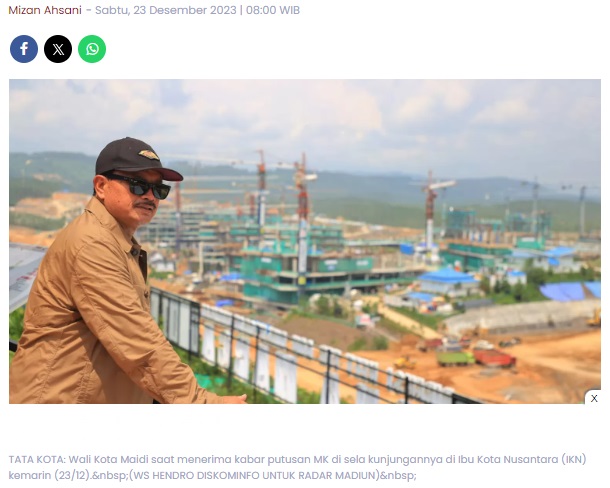 Maidi Bakal Genap Pimpin Madiun Lima Tahun, Begini Komentarnya terkait Pengusulan Pj Wali Kota