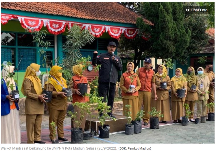 Tekan Inflasi, Siswa SD dan SMP di Kota Madiun Tanam Cabai di Sekolah