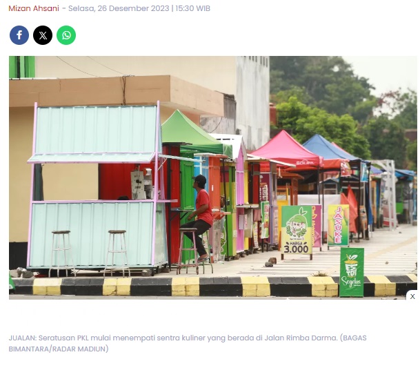 Kota Madiun Punya Sentra Kuliner Baru, Kini Sudah Ada Ratusan PKL di Rimba Darma